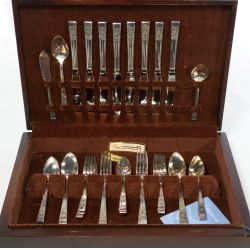 Community Silver Plate Flatware Service for (8) - "Coronation" Pattern