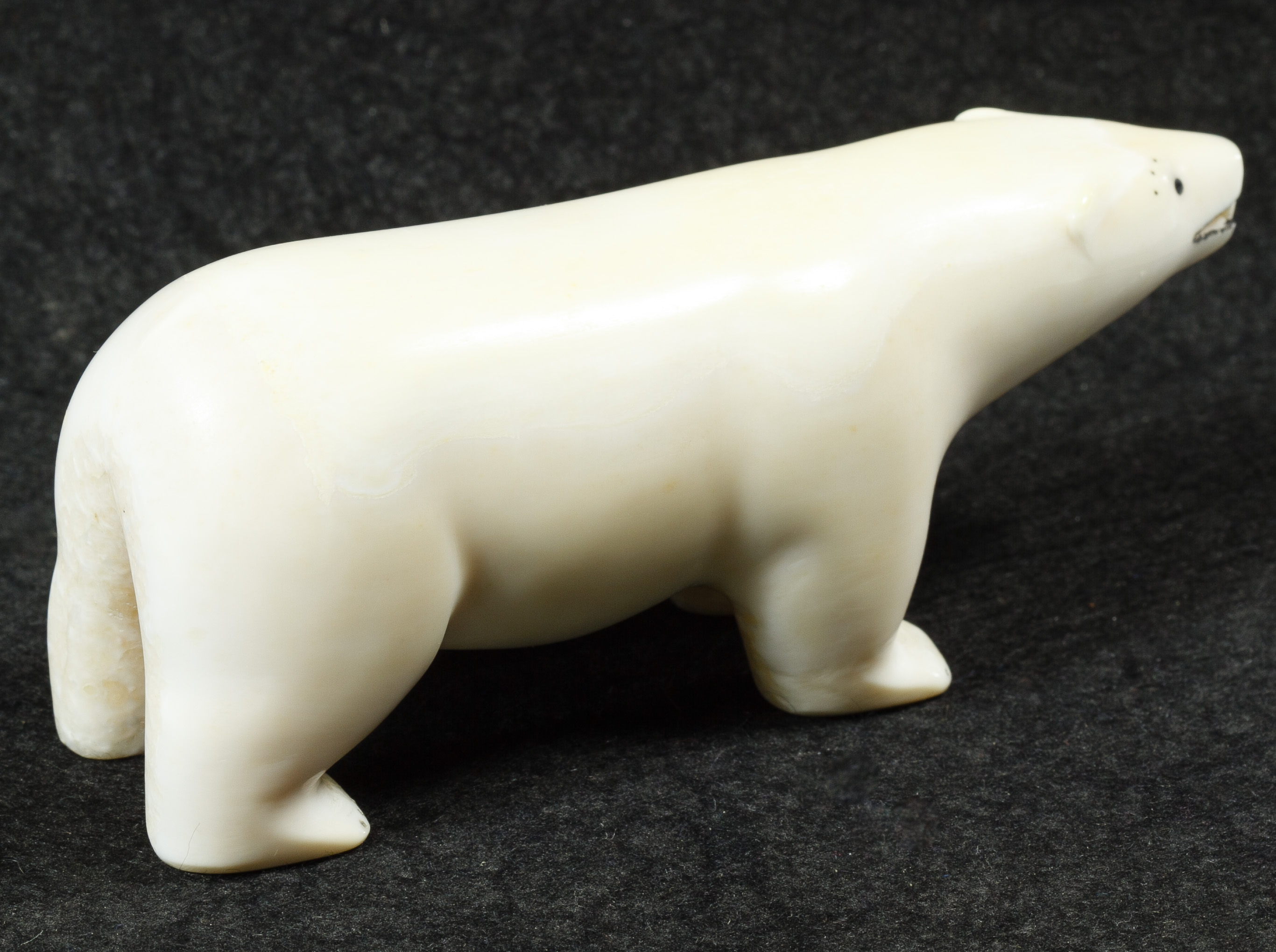 Inuit Walrus Ivory Polar Bear Carving