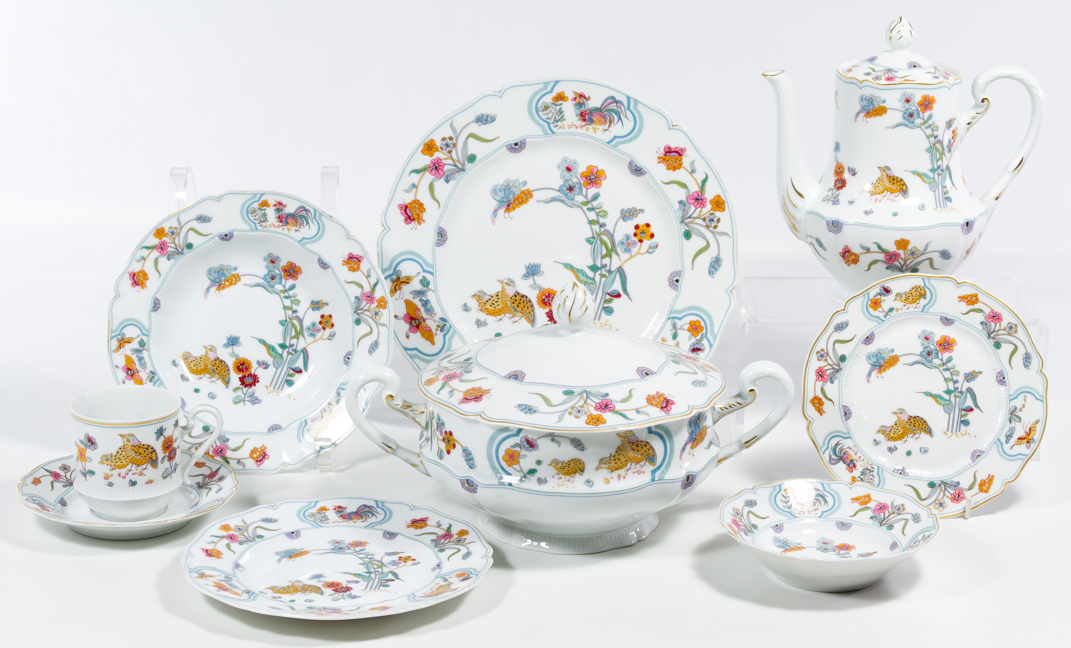 Haviland Limoges 'Golden Quail' China Service