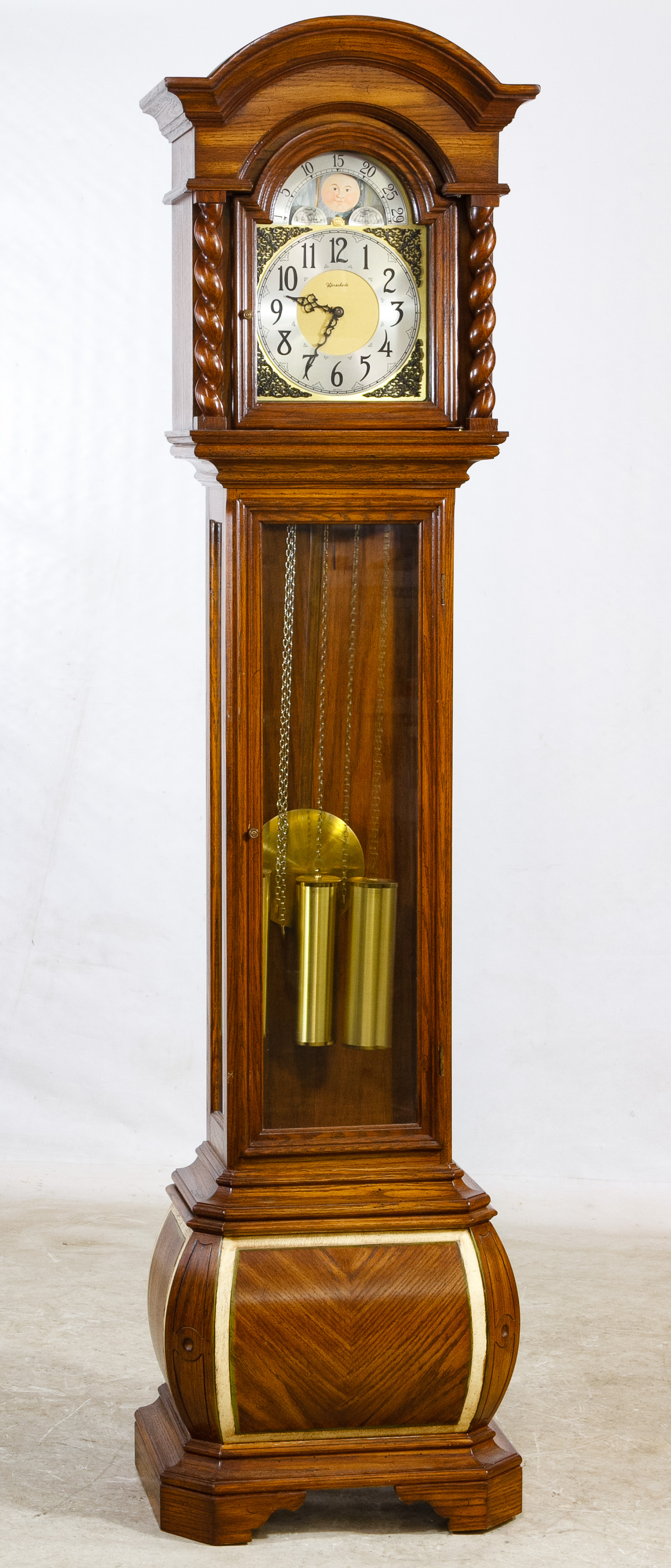 Herschede Grandfather Clock in Mahogany Case