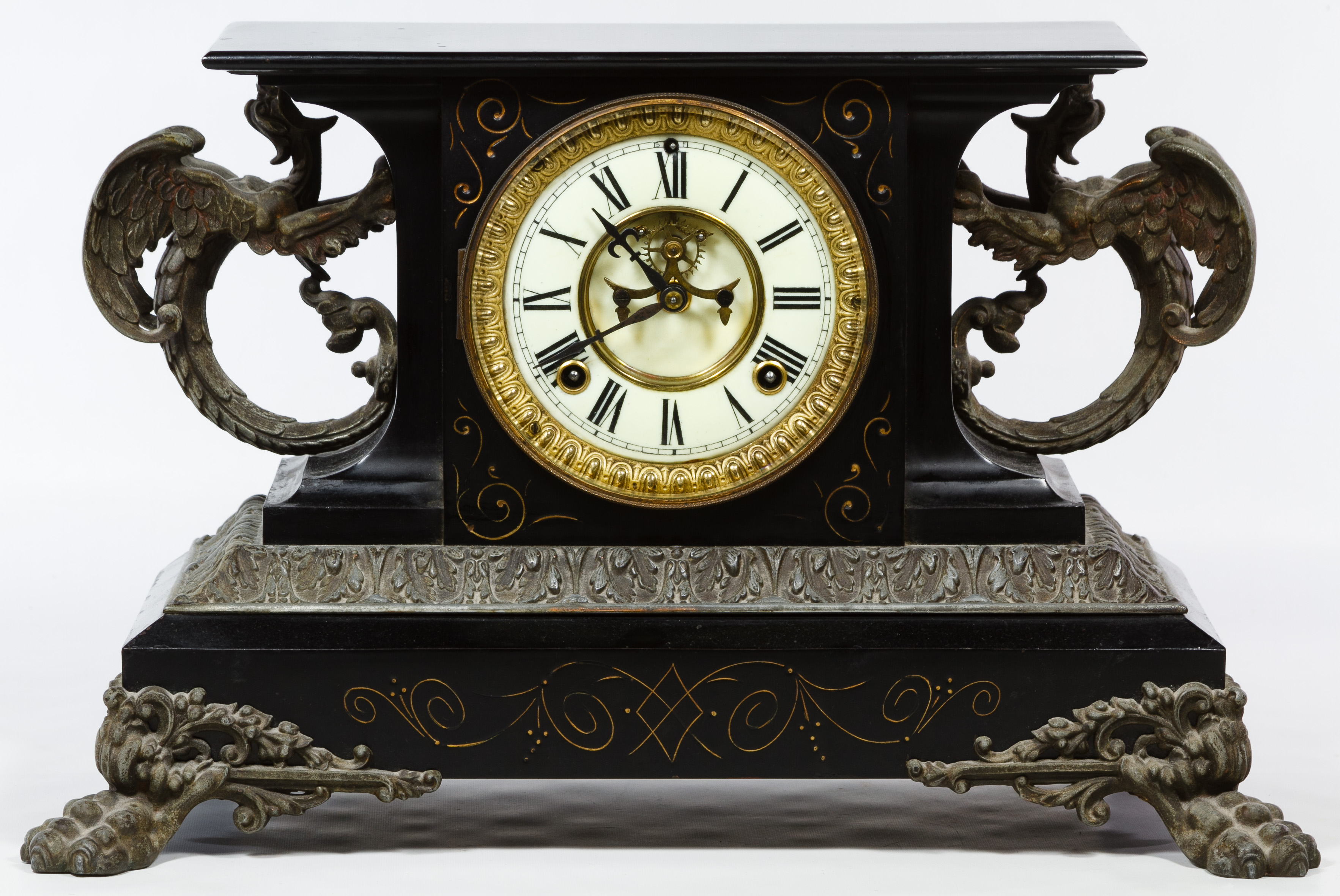 Ansonia Griffin Mantel Clock