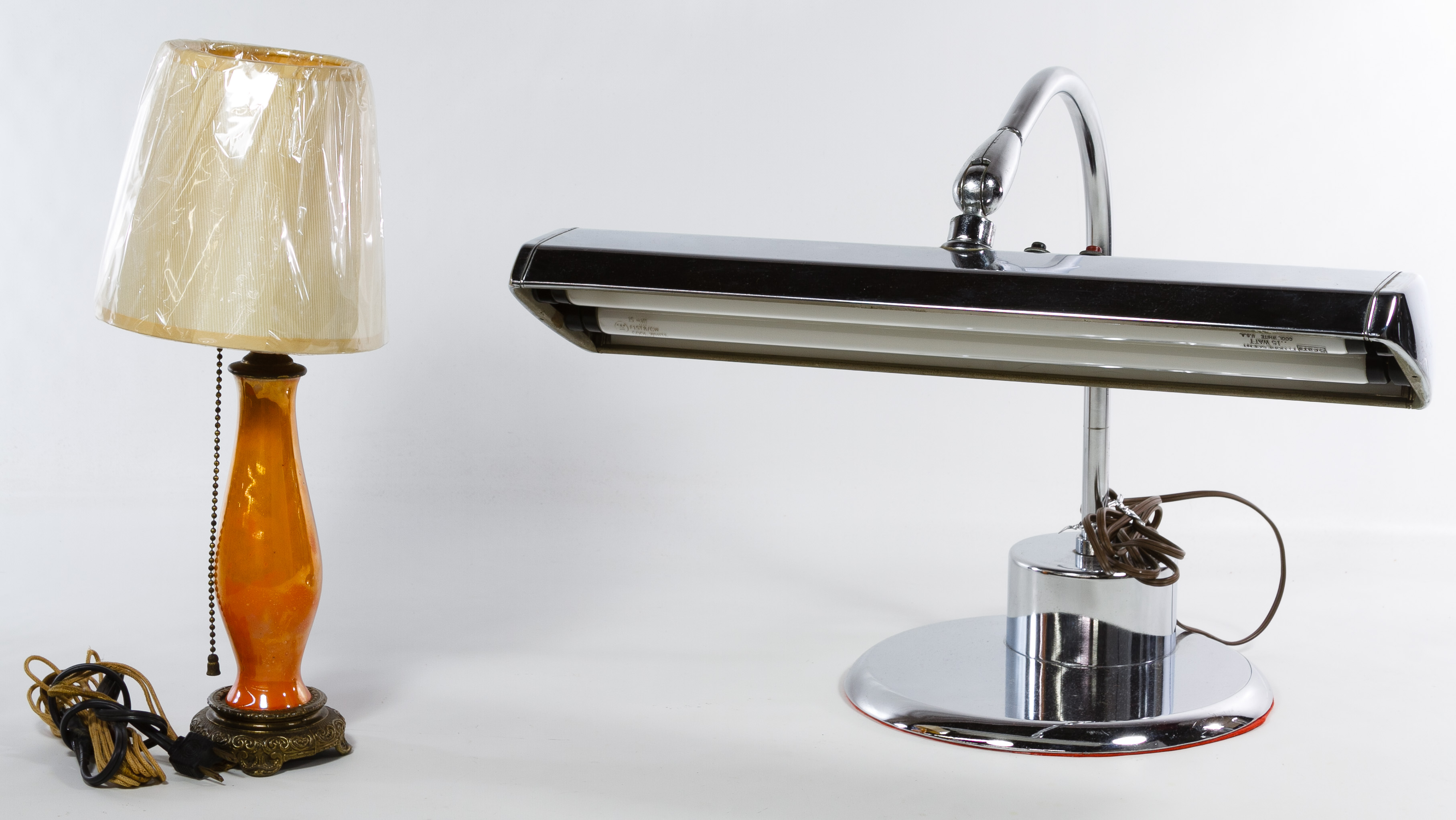 MCM Chrome Desk Lamp