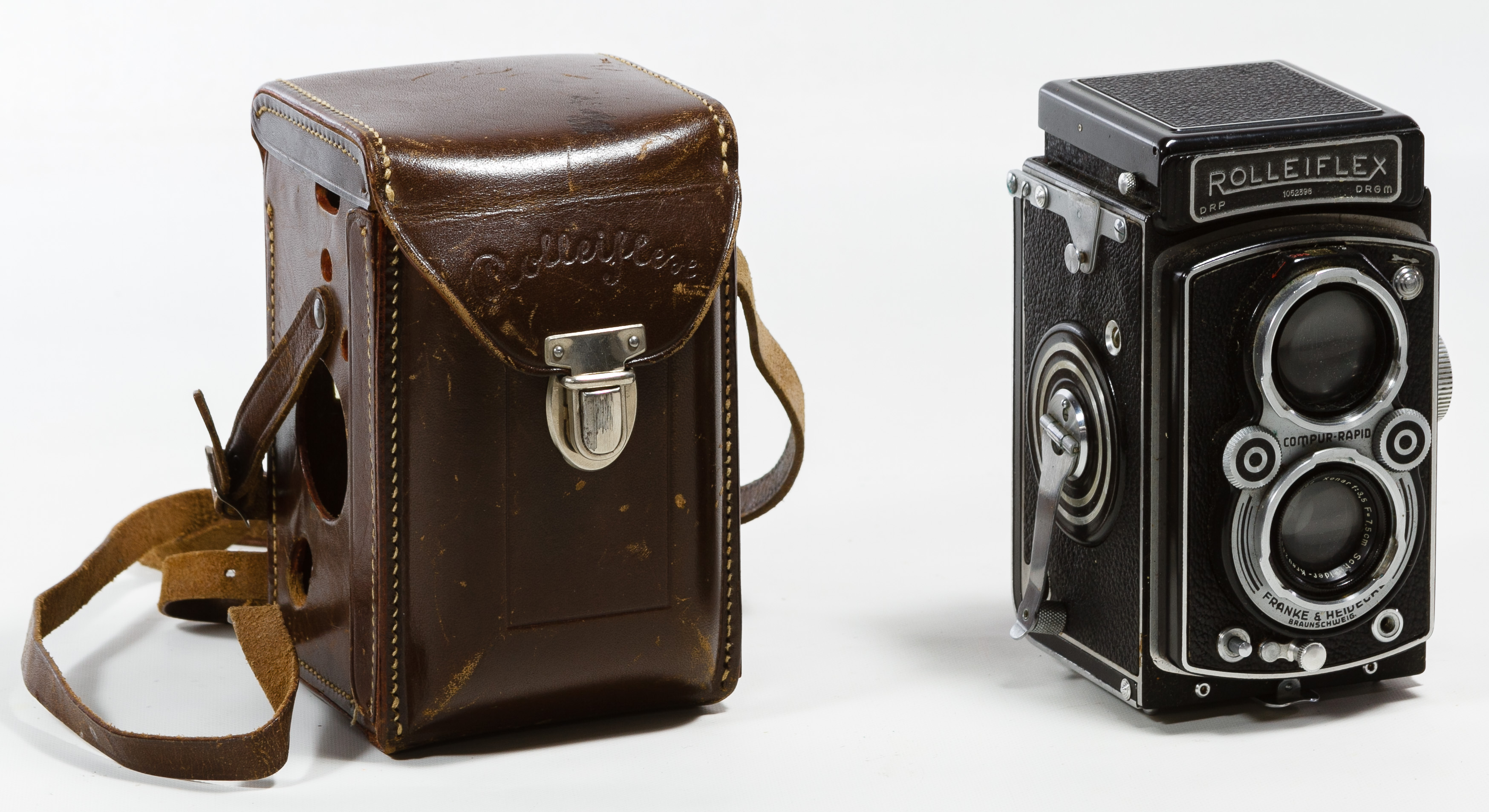 Rolleiflex Compur camera. DRP DRGM Vintage 1932. Tessar 75mm . Carl Zeiss Jena