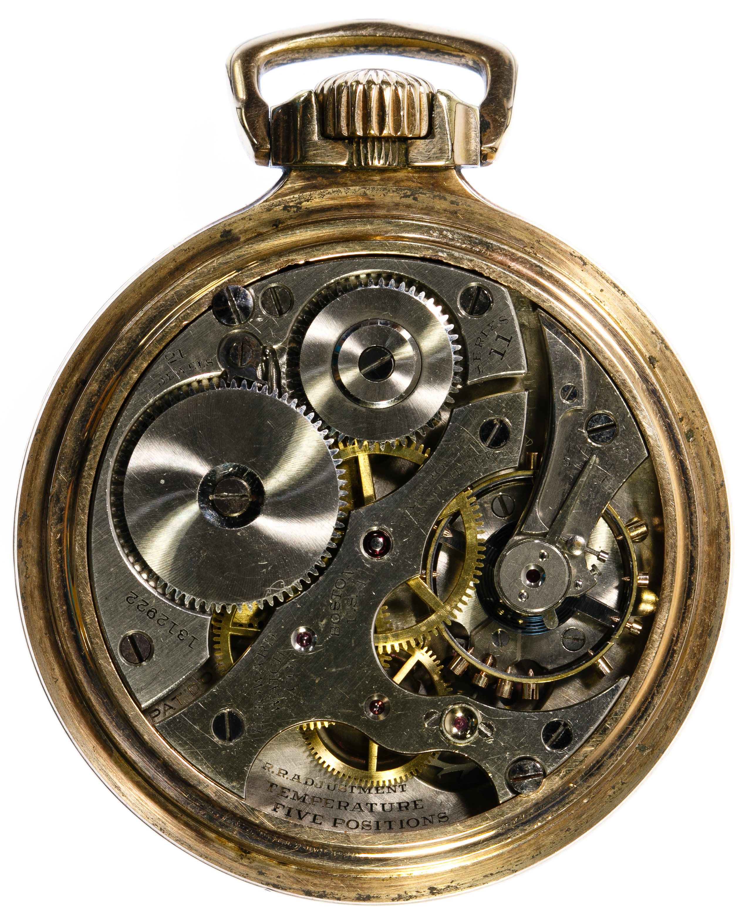 Howard 'Series II' Railroad Open Face Pocket Watch