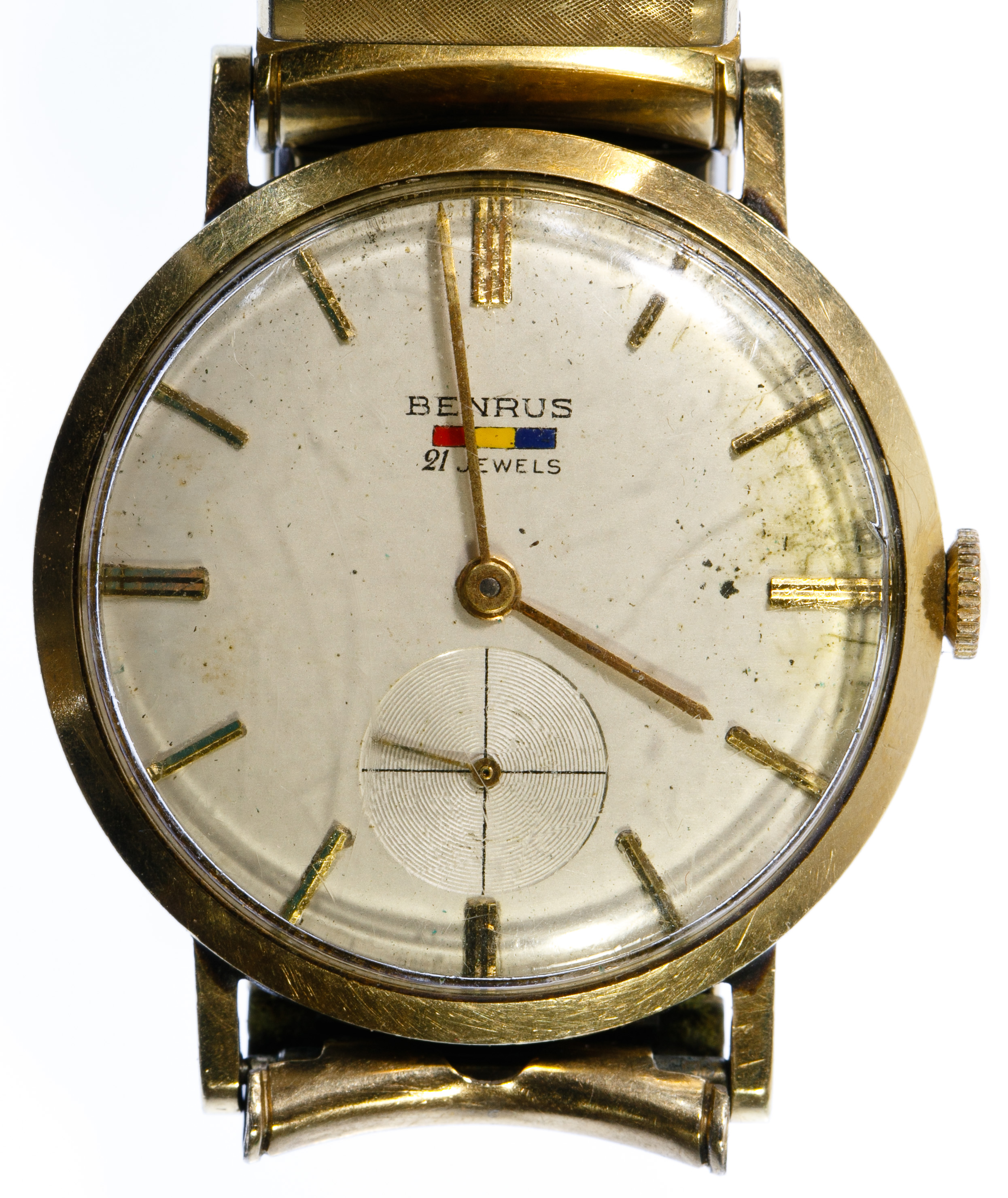 Benrus 14k Gold Cased Wrist Watch