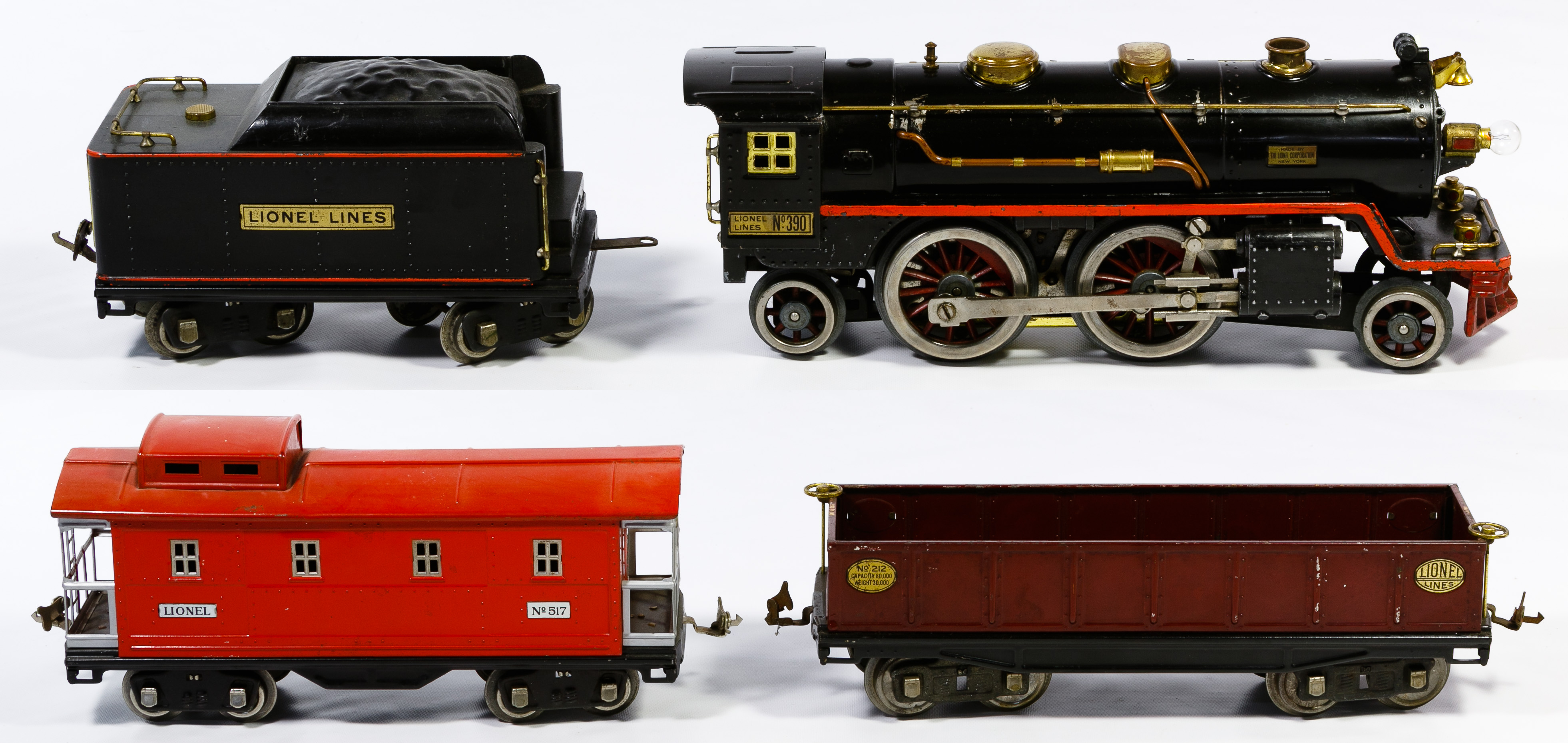 Lionel Standard Gauge PreWar Model Train Assortment