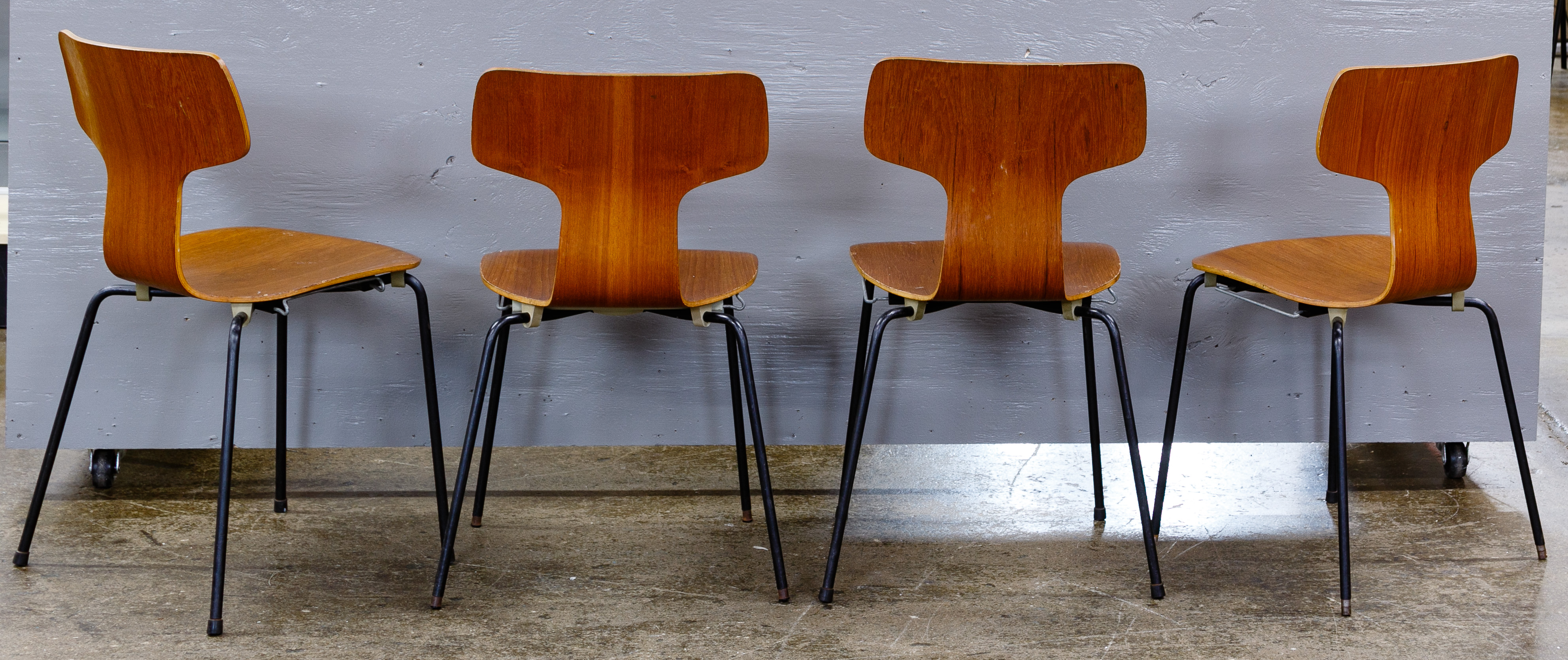MCM Bent Wood Chairs by Arne Jacobsen for Fritz Hansen