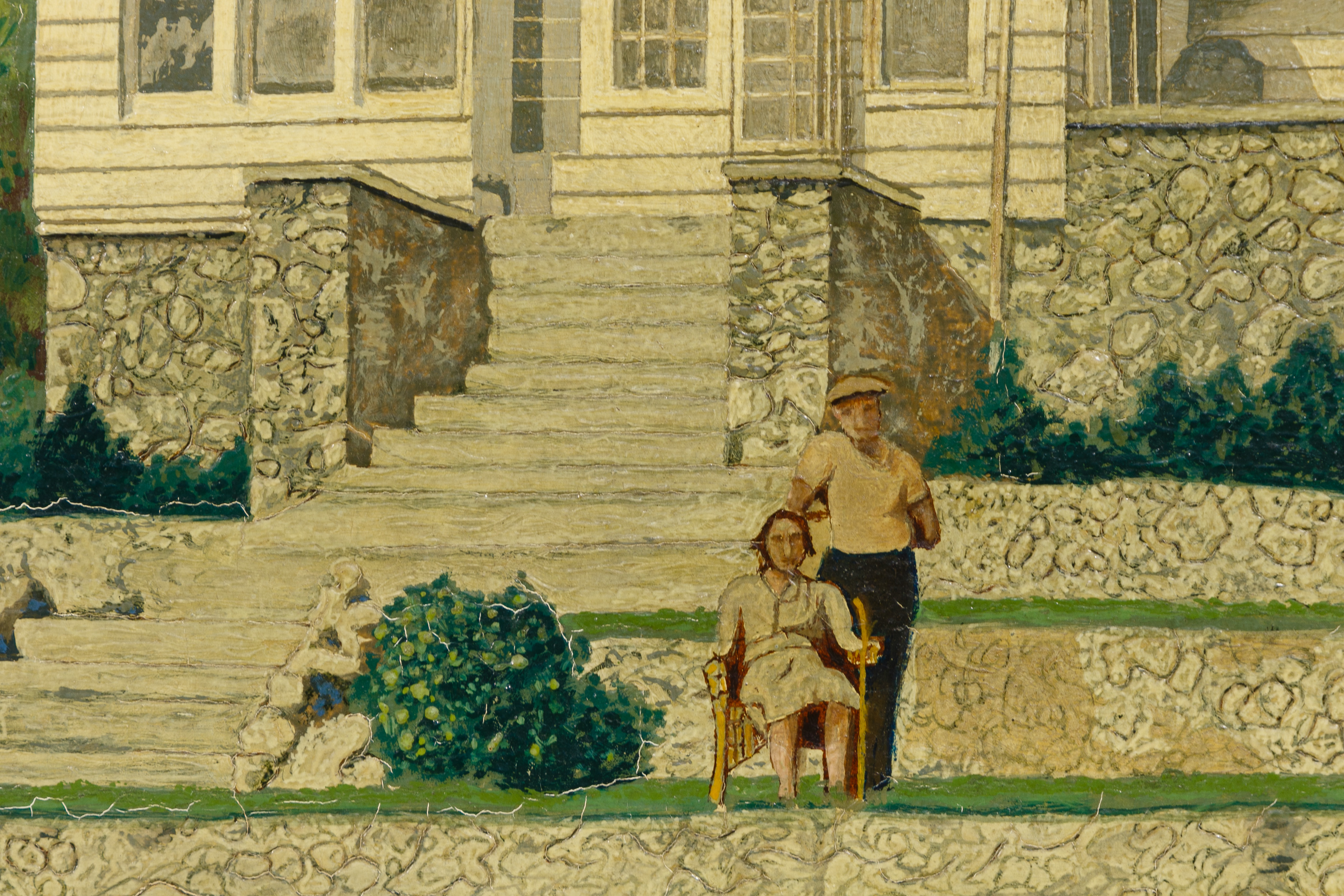 J.C. Richter (American, 20th Century) 'Chicago' Oil on