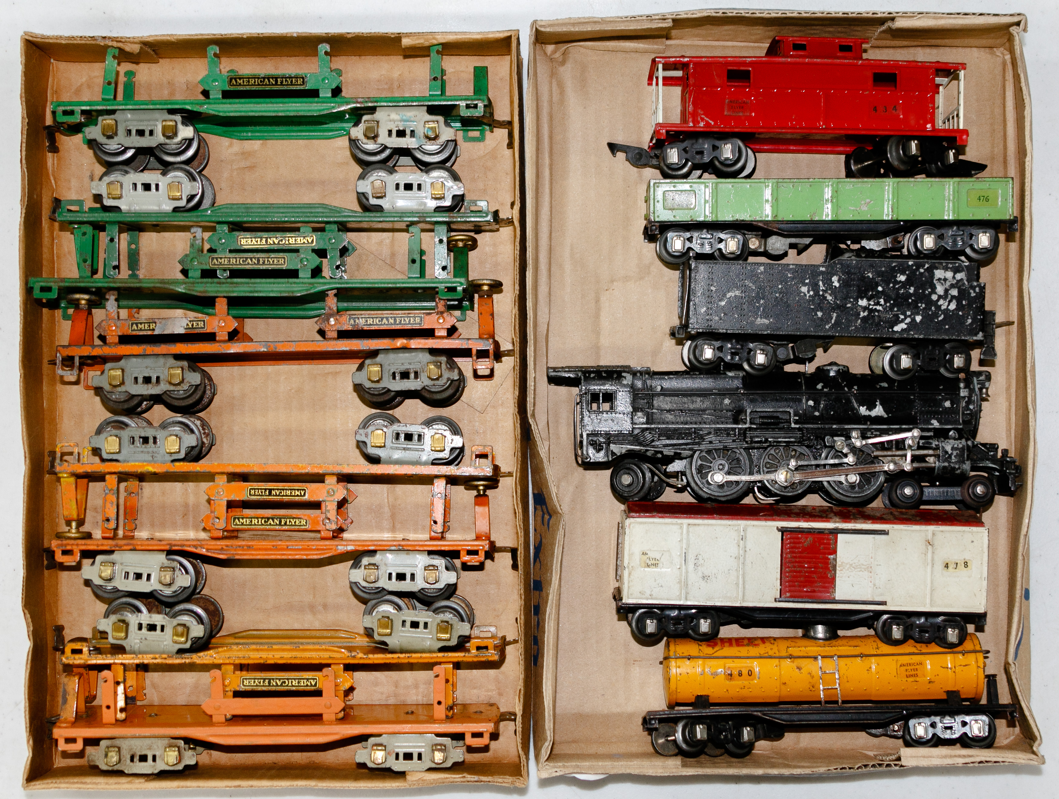 American Flyer Model Train Assortment
