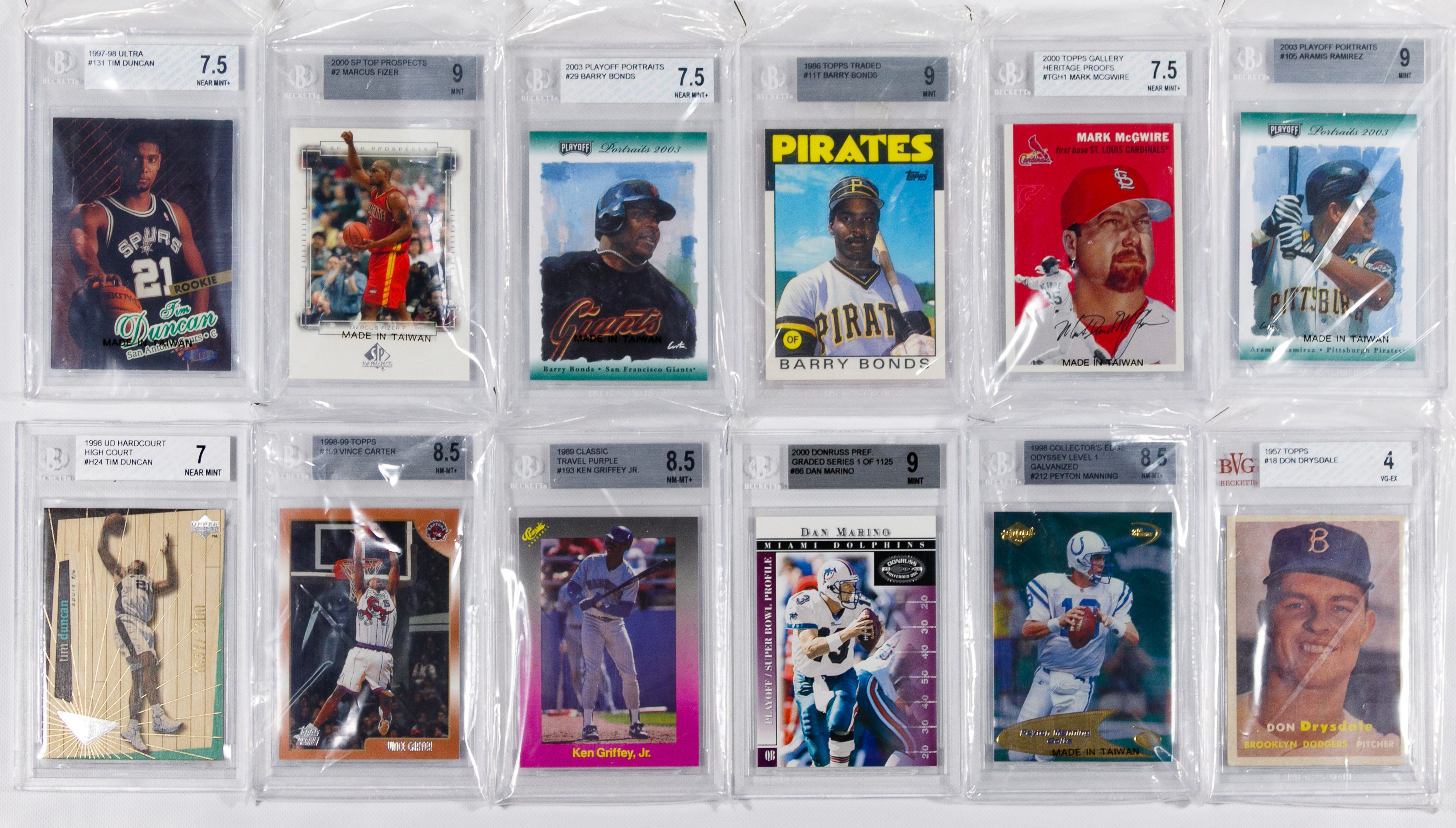 Sold Price Beckett Graded Sports Card Assortment Invalid date CST