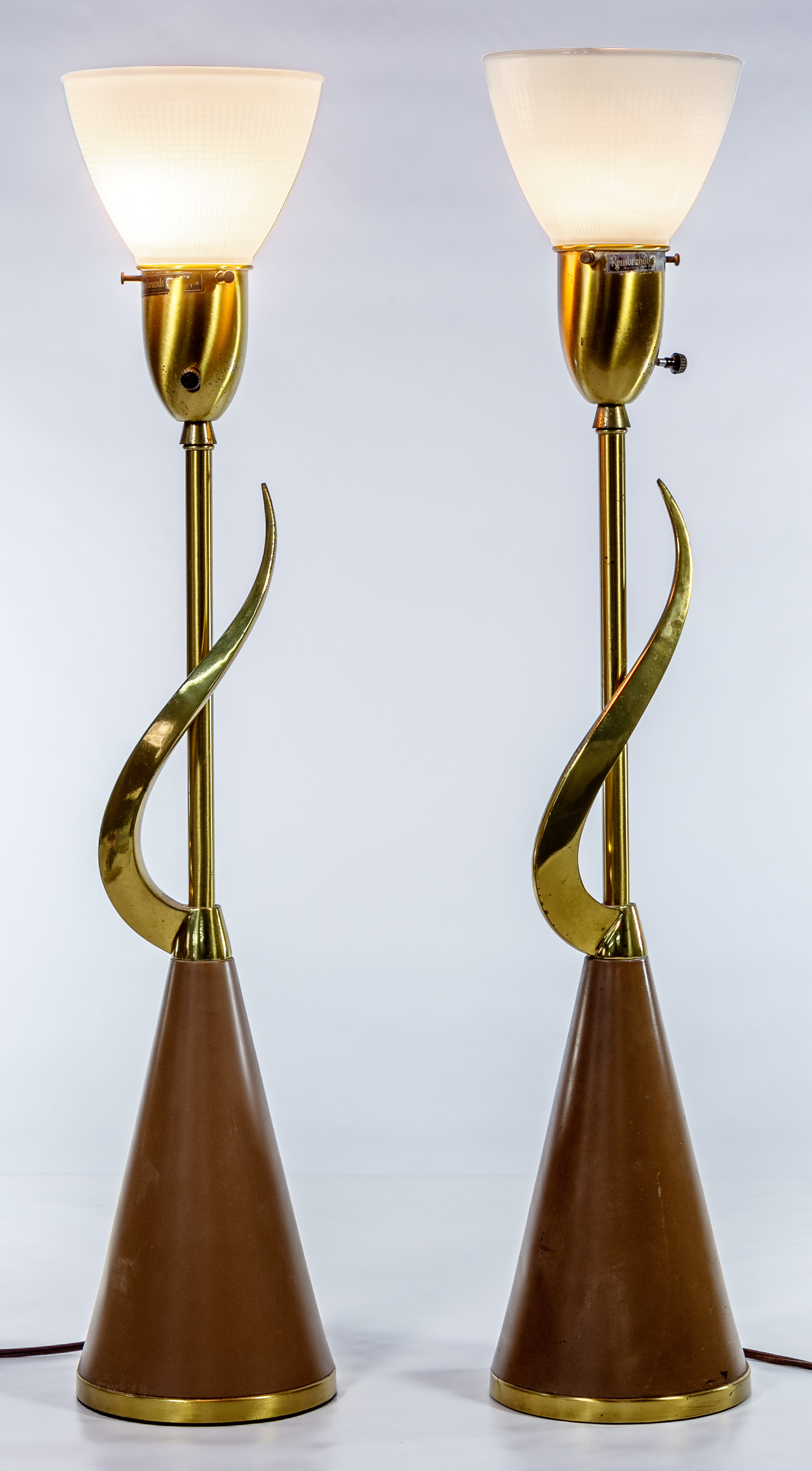 Sold at Auction: Rembrandt Table Lamps