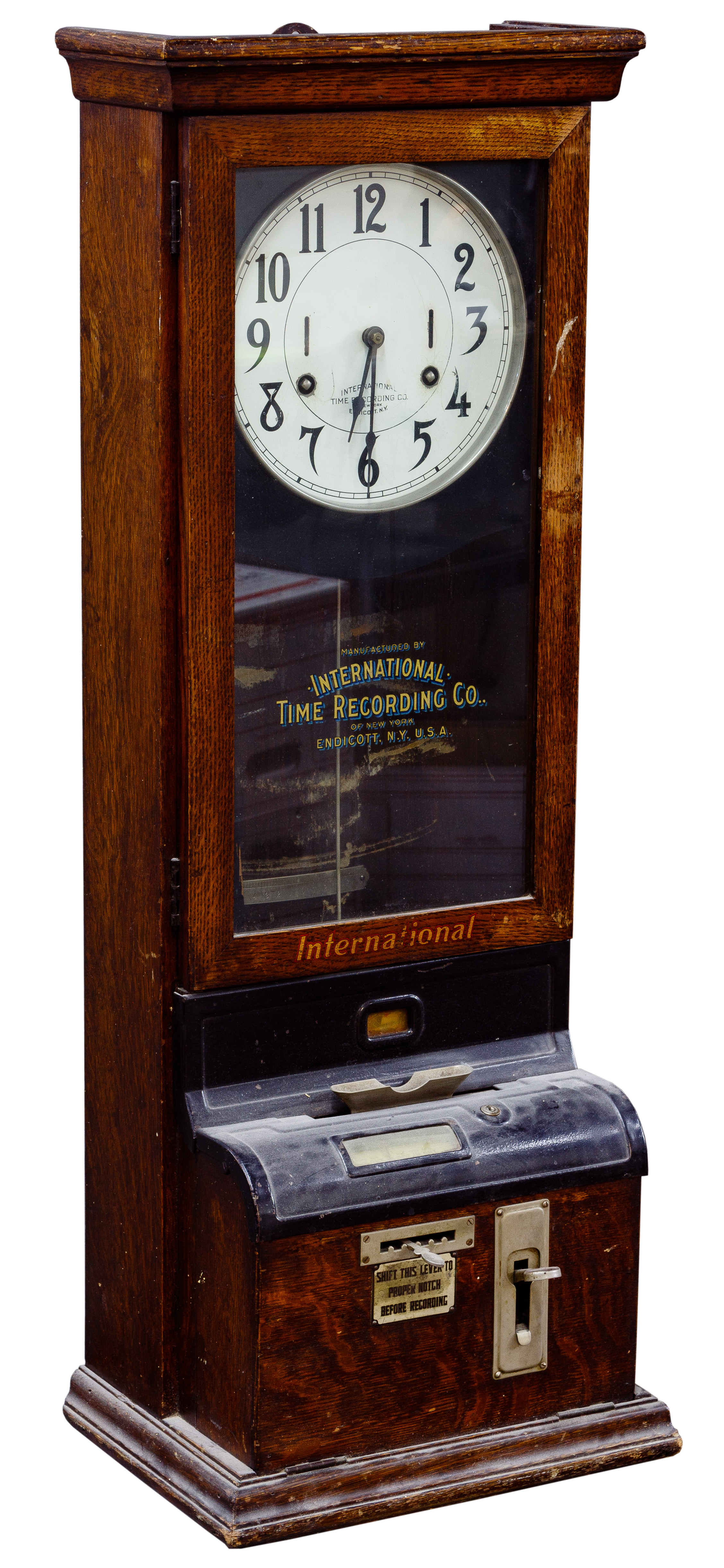 Antique International Time Recording Company Clock at Rose Noble blog