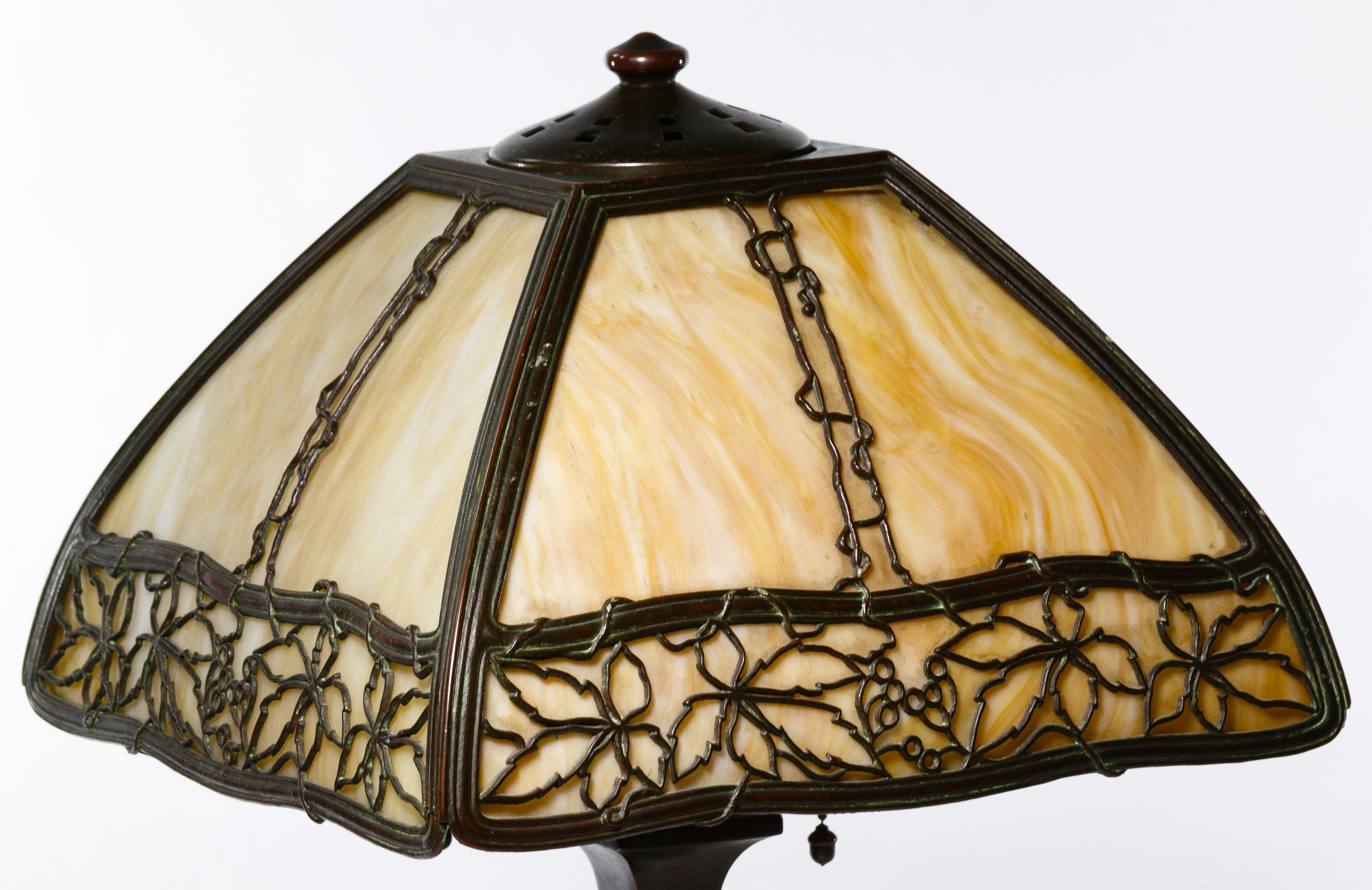 Handel Slag Glass Shade Table Lamp Dec 08, 2019 Leonard Auction, Inc. in IL