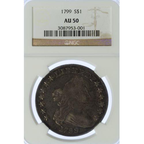 1799 $1 AU-50 NGC