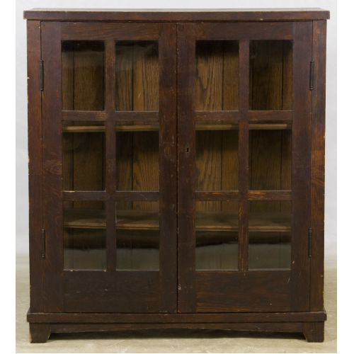 Arts and Crafts Style Oak Book Case