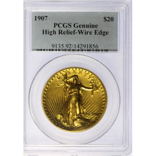 1907 St. Gaudens $20 Gold High Relief