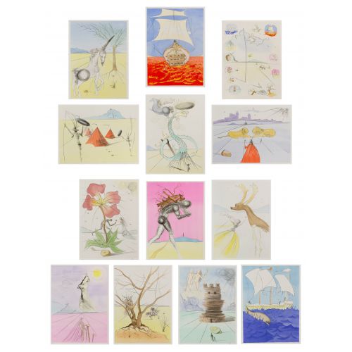 Salvador Dali (Spanish, 1904-1989) “The Twelve Tribes of Israel” Portfolio Etchings