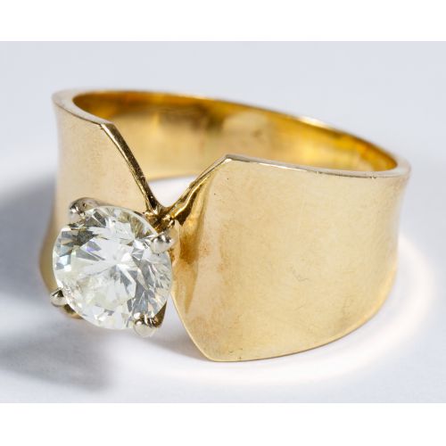 14k Gold and Diamond Ring